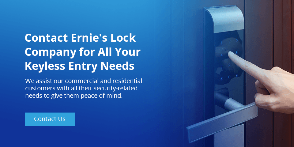 Contact Ernie's Lock Company for all your keyless entry needs